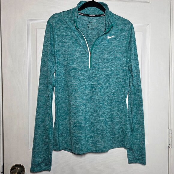 Nike Pro Dri-Fit 1/4 Zip Element Reflective Pullover Long Sleeve Top – Size: Med - Picture 3 of 6